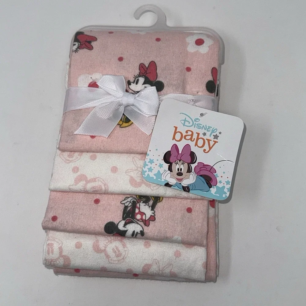 Disney Baby Minnie Mouse 100% Cotton Flannel Baby Blankets 30